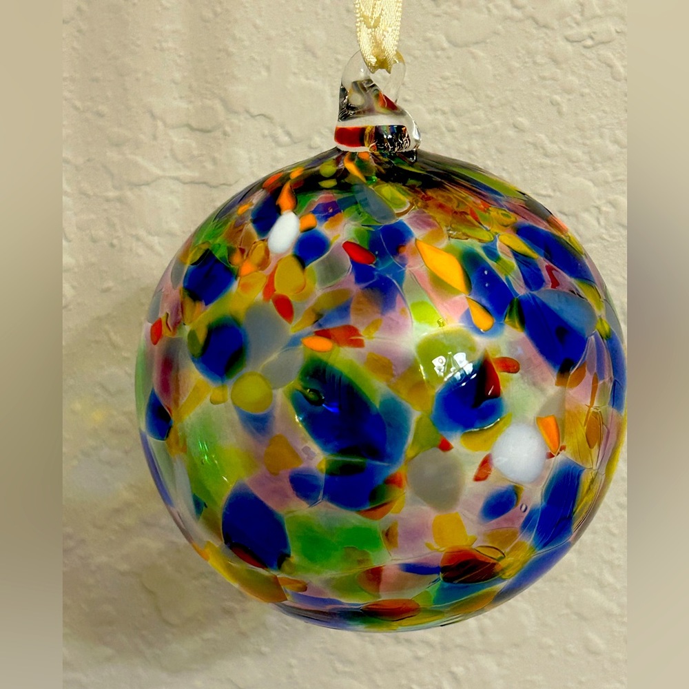 Hand blown Christmas ornament